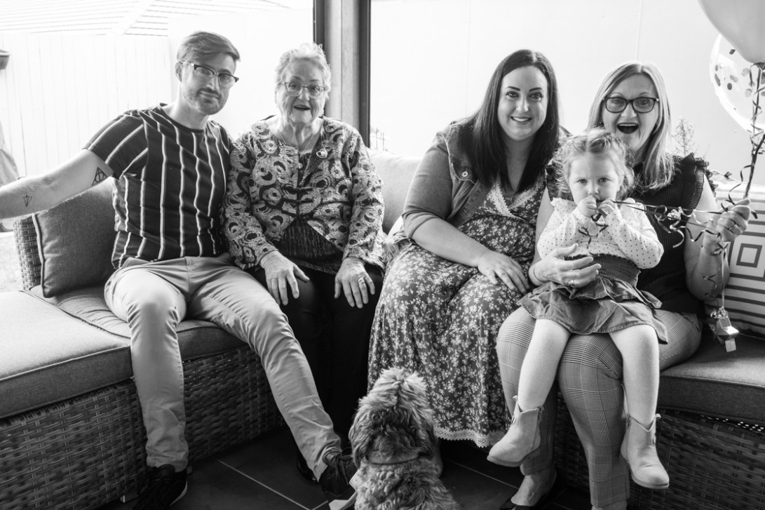 B&W - Ruth's 80th Brithday Family-36