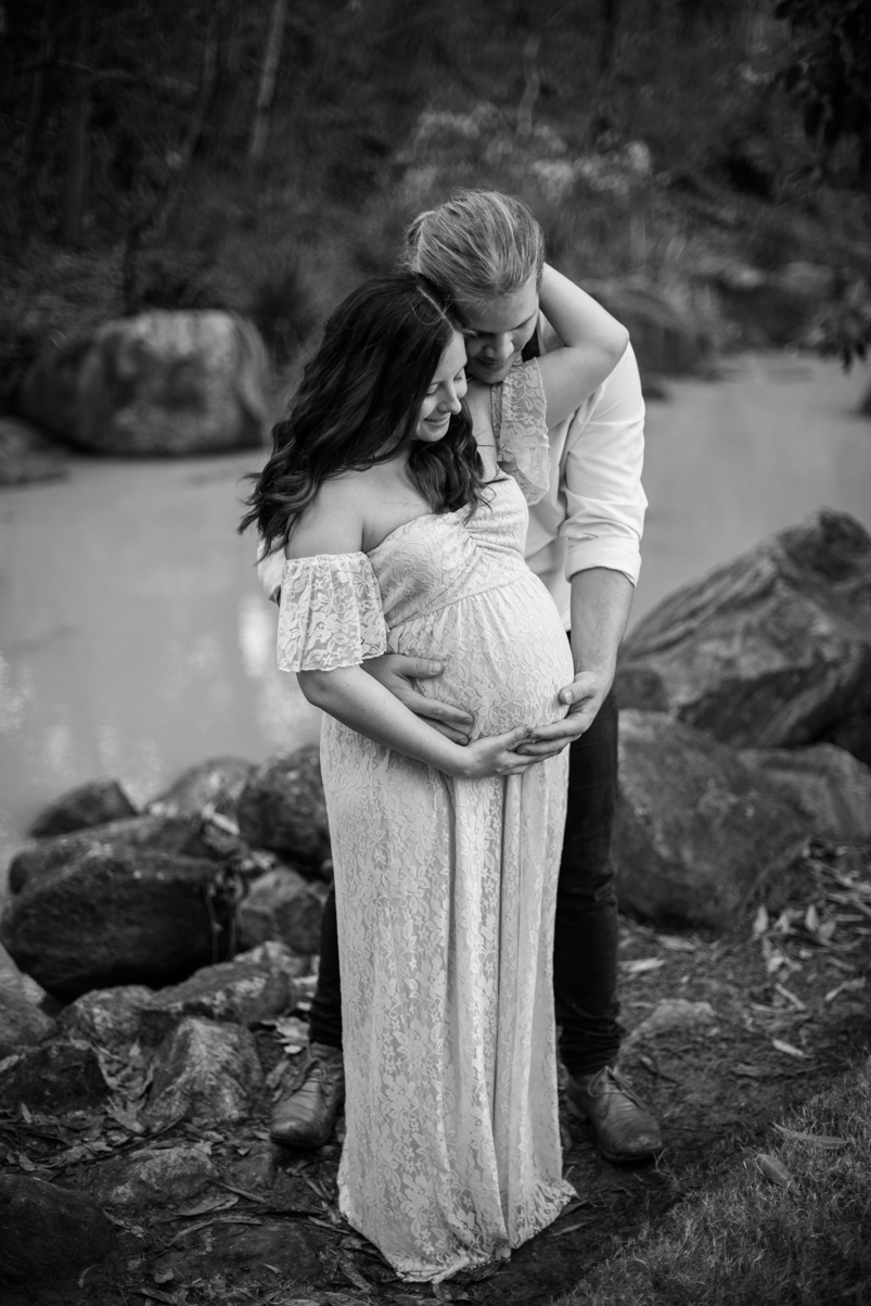 Scott + Ashley Maternity - B&W-40