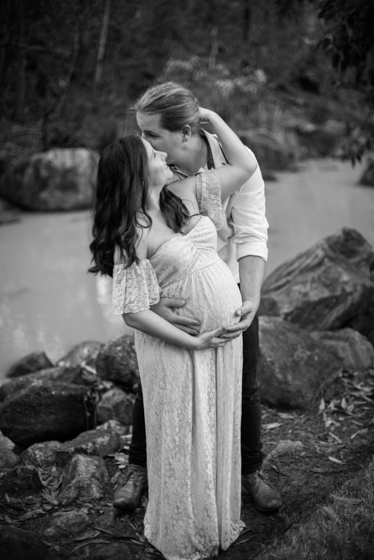 Scott + Ashley Maternity - B&W-41