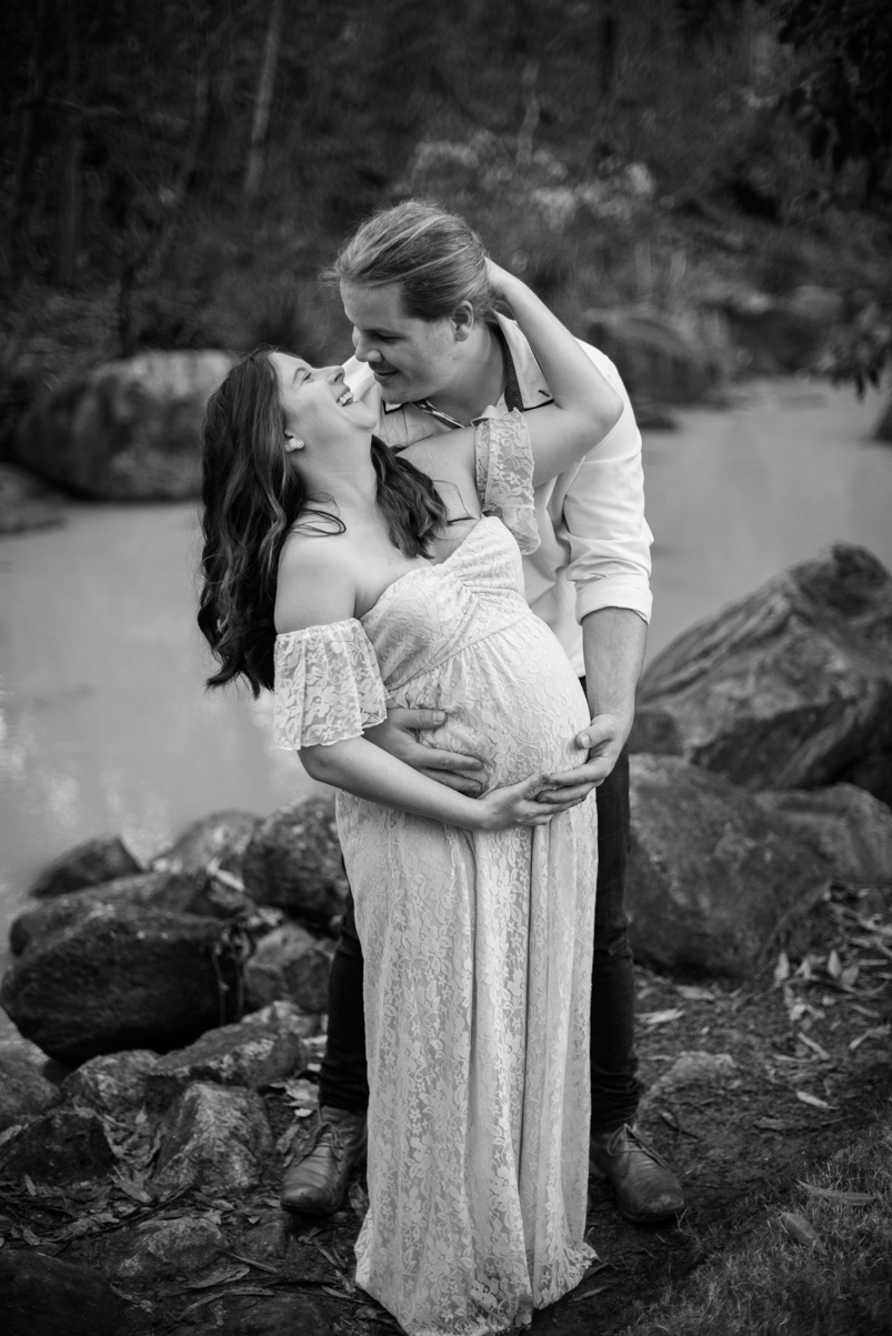Scott + Ashley Maternity - B&W-42