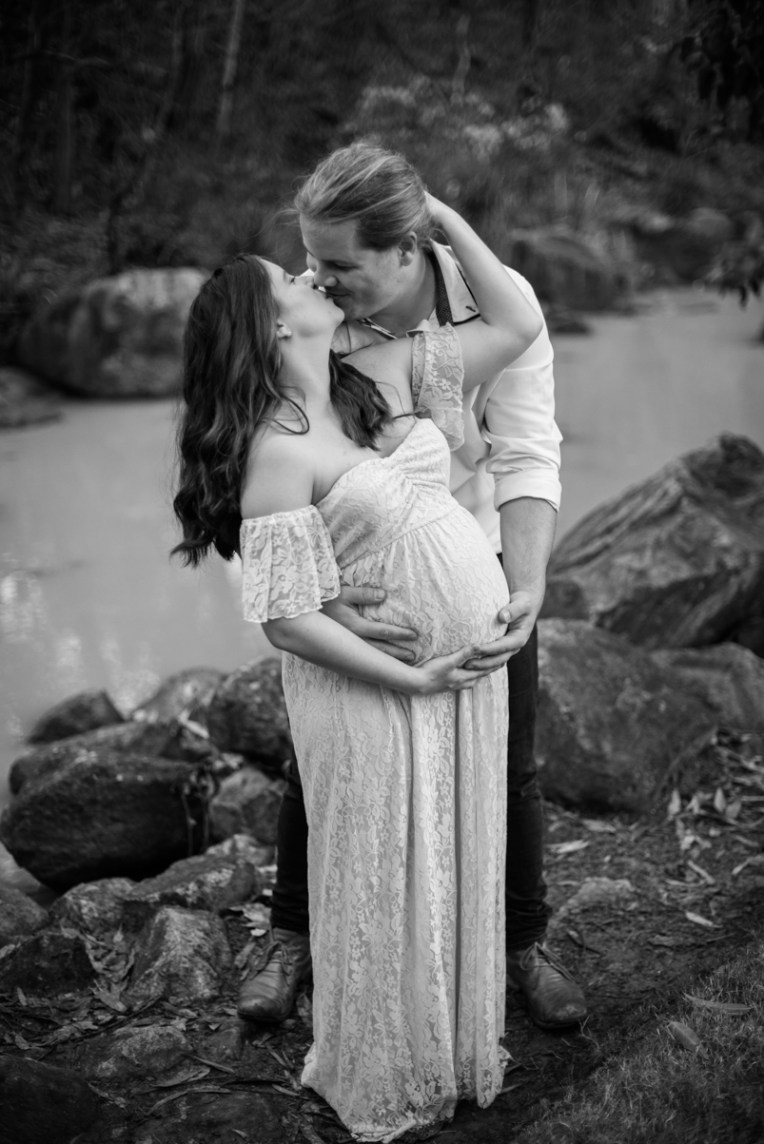 Scott + Ashley Maternity - B&W-43
